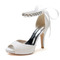 Satin Stiletto Hochzeit Schuhe Fisch Mund Schuhe Bankett jährliche Party Mode Schuhe - Seite 4