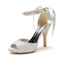 Satin Stiletto Hochzeit Schuhe Fisch Mund Schuhe Bankett jährliche Party Mode Schuhe - Seite 6