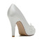 Satin Strass Fisch Mund Schuhe Braut Hochzeit High Heels - Seite 3