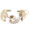 Braut Stiletto Hochzeitsschuhe Open Toe Sandalen Hochzeit große Brautjungfernschuhe - Seite 3