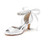 Braut Stiletto Hochzeitsschuhe Open Toe Sandalen Hochzeit große Brautjungfernschuhe - Seite 7