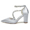 Satin Braut Brautjungfer Schuhe rosa Hochzeitsschuhe Dinner-Party Performance High Heels - Seite 4