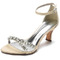 Satin Hochzeit Damenschuhe Plattform High Heel offene Zehen Sandalen - Seite 13