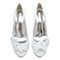 Satin Strass Fisch Mund Schuhe Braut Hochzeit High Heels - Seite 7