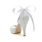 Satin Stiletto Hochzeit Schuhe Fisch Mund Schuhe Bankett jährliche Party Mode Schuhe - Seite 3