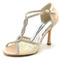 Absatzrhinestone-Frauenschuh-Art- und Weisesatin-Bankettschuh-Stilett-Sandelholze - Seite 3