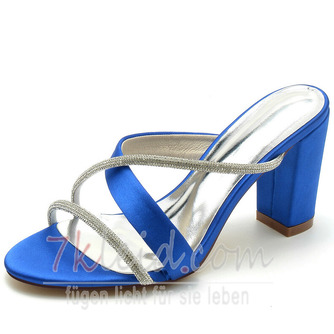 Open Toe Hochzeitsschuhe Satin wasserdichte Plattform Super High Heel Hochzeit Hochzeit High Heels - Seite 8