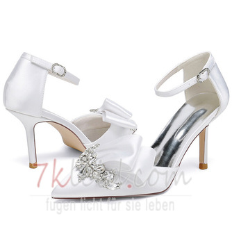 Satinschleife mit Pfennigabsätzen Prinzessin Schuhe Hochzeitsschuhe - Seite 5