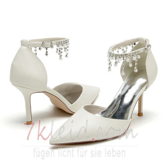 Hochzeit Damenschuhe Kristall Pailletten Brautschuhe Hochzeit High Heels - Seite 1