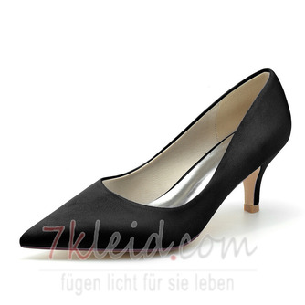 Spitz High Heels Hochzeit Brautschuhe Satin Seide High Heels Dinner Party Kleid Schuhe - Seite 7