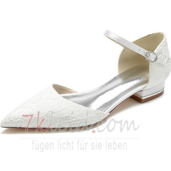 Transparente hohle Spitze elegante Pumps Bankett Hochzeit flache Schuhe Frauen - Seite 6