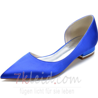 Spitzschuhe Satin flache Schuhe Partei Abschlussball lässig Damenschuhe - Seite 4