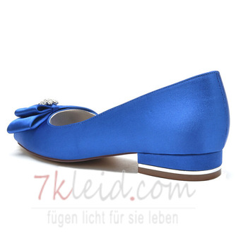 Hochzeitsschuhe plus Größe einzelne Schuhe Bogen Satin Party Sandalen - Seite 6