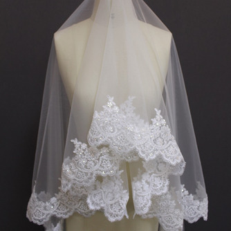 200CM Spitze Hochzeit Schleier Braut Hochzeit Schleier Spitze Rand Schleier - Seite 2