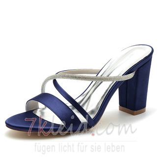 High Heel Hochzeitsschuhe Braut High Heel Sandalen Satin Hochzeit Brautjungfernschuhe - Seite 12