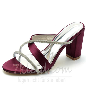 Open Toe Hochzeitsschuhe Satin wasserdichte Plattform Super High Heel Hochzeit Hochzeit High Heels - Seite 10