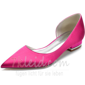 Spitzschuhe Satin flache Schuhe Partei Abschlussball lässig Damenschuhe - Seite 10