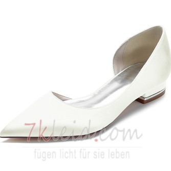 Spitzschuhe Satin flache Schuhe Partei Abschlussball lässig Damenschuhe - Seite 1