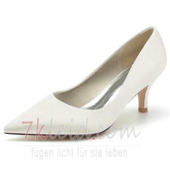 Spitz High Heels Hochzeit Brautschuhe Satin Seide High Heels Dinner Party Kleid Schuhe - Seite 2