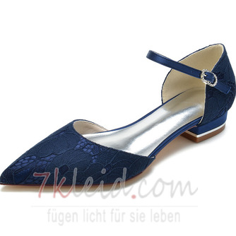 Transparente hohle Spitze elegante Pumps Bankett Hochzeit flache Schuhe Frauen - Seite 8