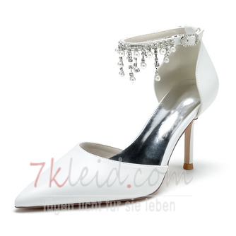 Hochzeit Damenschuhe Kristall Pailletten Brautschuhe Hochzeit High Heels - Seite 6