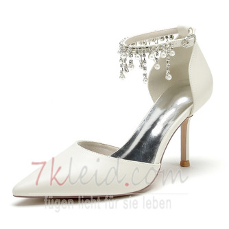 Hochzeit Damenschuhe Kristall Pailletten Brautschuhe Hochzeit High Heels - Seite 7