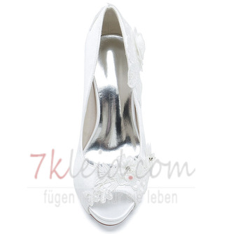 Hochzeit Damenschuhe flachen Mund Fischkopf High Heels Strass einzelne Schuhe Brautjungfer Bankett Kleid Sandalen - Seite 4