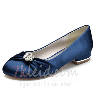 Flache Plissee Satin Damenschuhe Bankett Jahrestagung Hochzeitsschuhe - Seite 6