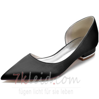 Spitzschuhe Satin flache Schuhe Partei Abschlussball lässig Damenschuhe - Seite 8