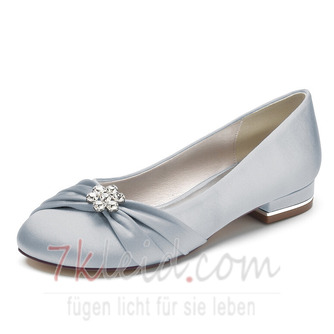 Flache Plissee Satin Damenschuhe Bankett Jahrestagung Hochzeitsschuhe - Seite 13