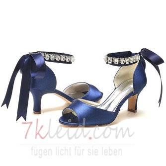 Braut Stiletto Hochzeitsschuhe Open Toe Sandalen Hochzeit große Brautjungfernschuhe - Seite 2