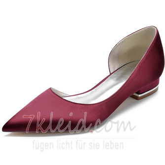 Spitzschuhe Satin flache Schuhe Partei Abschlussball lässig Damenschuhe - Seite 9