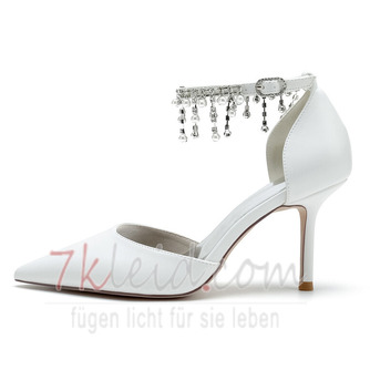 Hochzeit Damenschuhe Kristall Pailletten Brautschuhe Hochzeit High Heels - Seite 3