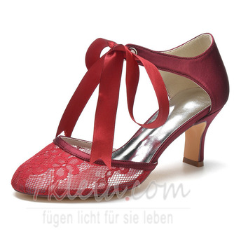 Rote Damenstiefel Mode Hochzeit Stilettos Spitze Hochzeitsschuhe - Seite 7