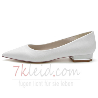 Pailletten flache Damenschuhe Silberhochzeit Schuhe Brautjungfer Schuhe schwangere Frauen Hochzeitsschuhe - Seite 2