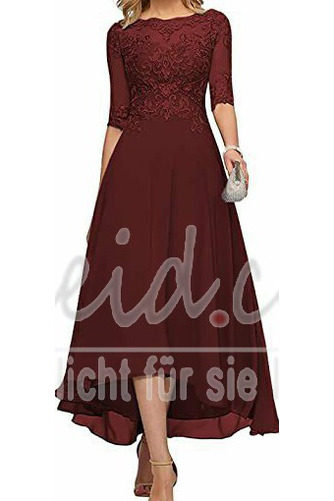 Hosenanzug Kleid Knöchellang Chiffon Applike A-Linie Bateau Jahr 2023 - Seite 10