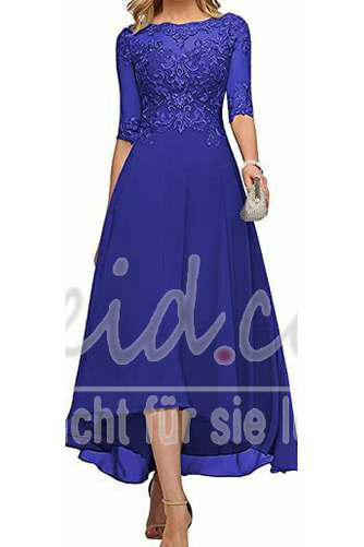 Hosenanzug Kleid Knöchellang Chiffon Applike A-Linie Bateau Jahr 2023 - Seite 1